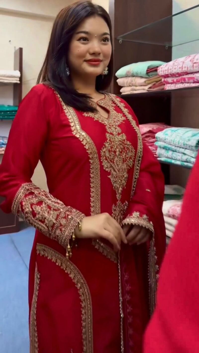 Premium Designer Readymade Top, Plazzo with Dupatta