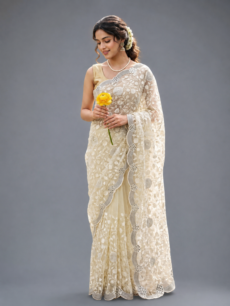 ELEGANT PERFECT ORGANZA SAREE