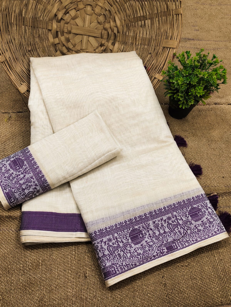 Pure Khadi Cotton Saree
